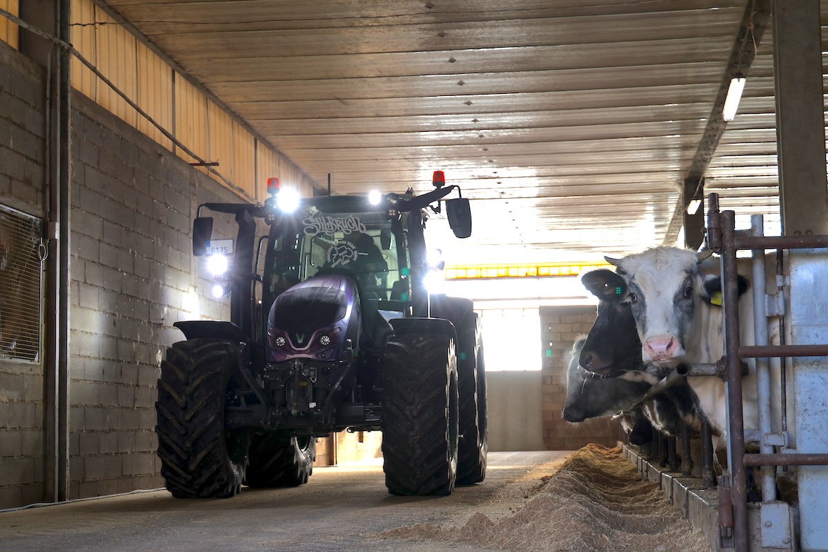 Il modello top di gamma con trasmissione CVT della Serie G di Valtra ideale anche per le aziende zootecniche